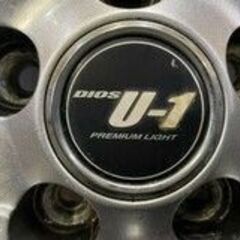 【DUNLOP LE MANS LM704 215/55R16】夏タイヤ【DIOS U-1 16インチ 6.5J5HPCD100+48】バリ溝 フォレスター等　(TA511)クレジットカード QRコード決済可能
