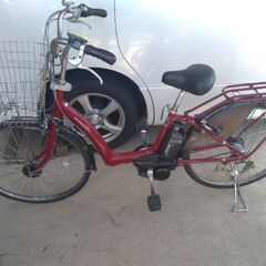 電動自転車 ヤマハ PAS ナチュラル 26インチ 3速 LEDライト赤