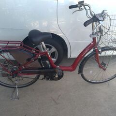 電動自転車 ヤマハ PAS ナチュラル 26インチ 3速 LEDライト赤