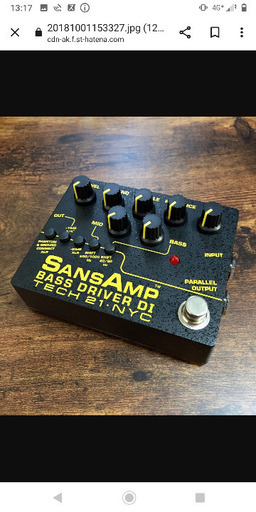 エフェクター、PA機器 sansamp bass driver di v2