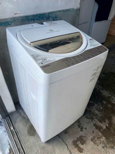 セール中 札幌市内配送料込1万円 16年製 東芝 6.0kg 全自動洗濯機 AW-6G3