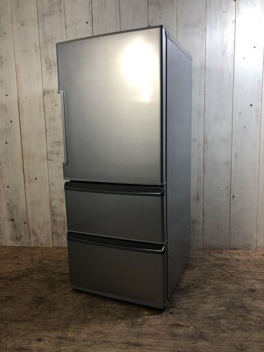 【4/4終 T】AQUA ノンフロン冷凍冷蔵庫 3ドア AQR-271F(S) 272L シルバー アクア 動作確認済み 菊倉KB