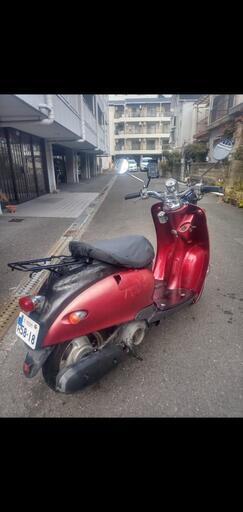 整備済】ヤマハ ビーノ レッド 2st 原付 バイク 50cc スクーター