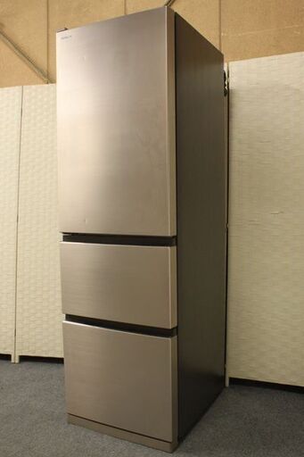 日立 R-V32KVL N 冷蔵庫  315L/左開き 3ドア シャンパン スリム 幅54cm 2020年製 HITACHI  中古家電 店頭引取歓迎 R5286)