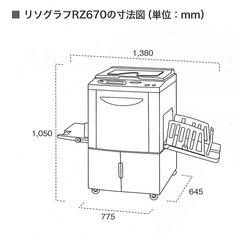 輪転機　RISOGRAPH RZ670 輪転機RISOGRAPH RZ670