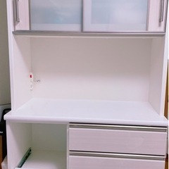 引き渡し待ち 美品• ニトリ キッチンボード(ポスティア100KB WH)