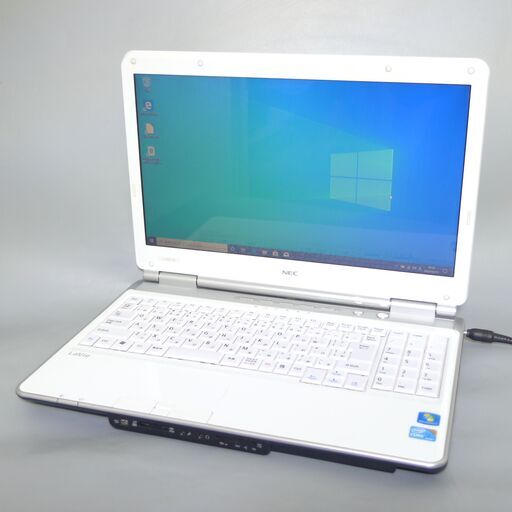 大容量HDD-640G Wi-Fi有 ホワイト ノートパソコン 15.6型 NEC PC-LL550WG6W 中古良品 Core i3 4GB DVDマルチ 無線 Windows10 Office