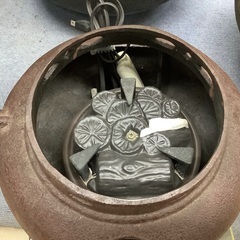 未使用 鬼面風炉釜揃 電熱器付 管A220218AK (ベストバイ 静岡県袋井