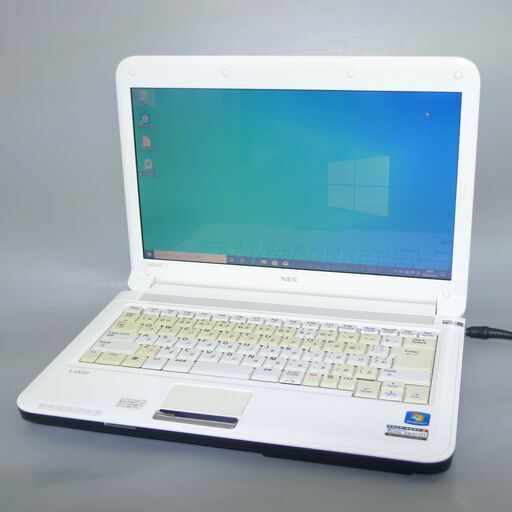 即使用可能 Wi-Fi有 ホワイト ノートパソコン 14型ワイド NEC PC-LE150D2 中古良品 Celeron 4GB DVDマルチ 無線LAN Windows10 Office
