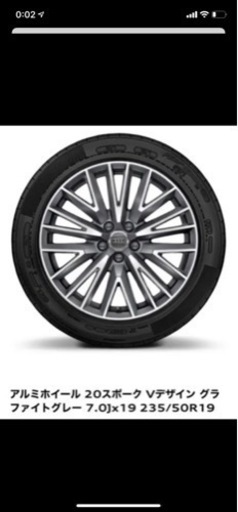 アウディQ3スポーツバック35TDI Sline純正ホイールタイヤ4本セット
