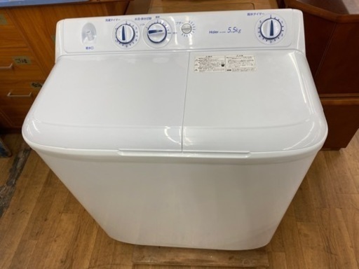 I328 ★二層式洗濯機　★JW-W55E 2019年製　⭐美品！ ⭐動作確認済⭐クリーニング済