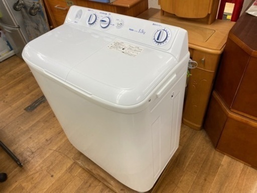 I328 ★二層式洗濯機　★JW-W55E 2019年製　⭐美品！ ⭐動作確認済⭐クリーニング済