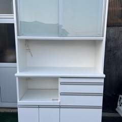 値下げ☆定価10万円　松田家具　120センチ　食器棚 値下げ☆定価10 松田家具 120センチ 食器棚