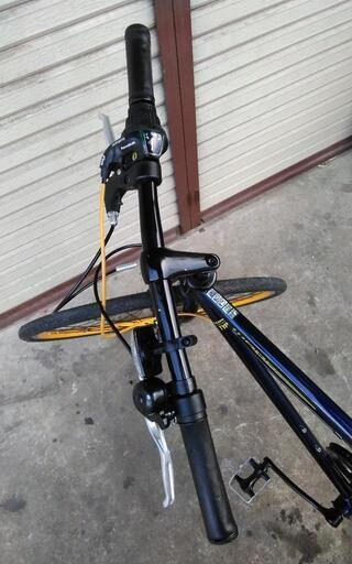 クロスバイク WANP 7段変速 700 ネイビー 配送無料