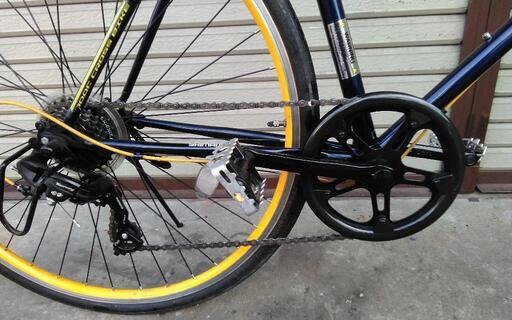 クロスバイク WANP 7段変速 700 ネイビー 配送無料