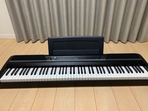 KORG 電子ピアノ SP-170S 88鍵 ブラック ダンパー・スイッチ、譜面立て