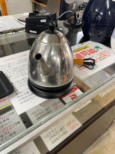 電気ケトル　2019年製　No.406　ドリテック　PO-115　【リサイクルショップどりーむ荒田店】