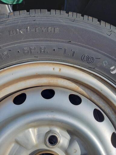 13インチ。165R13。タイヤホイール。6プライ