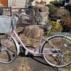【ネット決済・配送可】2500円　女性用自転車　バイク　