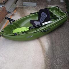 コンパクトフィッシングカヤック　ミリタリーグリーン