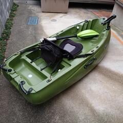 コンパクトフィッシングカヤック　ミリタリーグリーン
