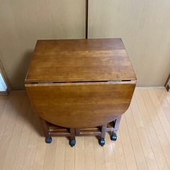 【ネット決済】木製ワゴンテーブル