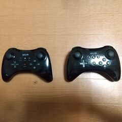 【動作OK】任天堂 Wii U PRO コントローラー　2台