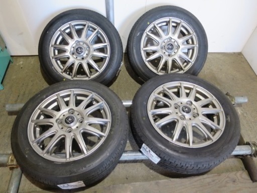 新品、ホイール付き夏タイヤ 4本 155/65R14 ブリヂストン