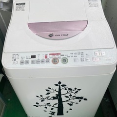 シャープ洗濯機６kg ES-TH60L（学生一人暮らし解消に伴う...