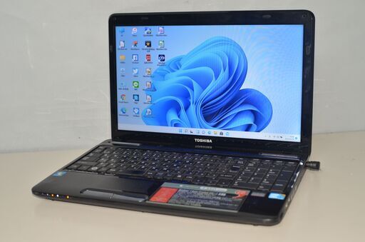 ノートパソコン 東芝 T350/36AB 最新Windows11+office 大容量HDD1TB Core i5-460M/4GB/無線/15.6インチ/DVDマルチ/便利なソフト多数