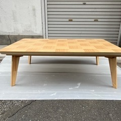 【未使用】不二貿易 こたつテーブル 無垢材 ローテーブル