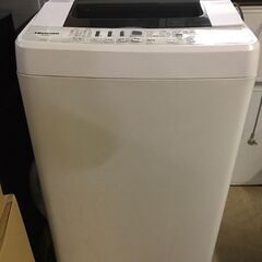 Hisense ハイセンス 全自動洗濯機 4.5kg ホワイト ...