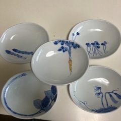 楕円皿　陶器5枚セット