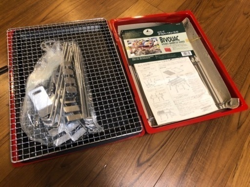 新品未使用】CAPTAIN STAG ビバークダブルバーベキューコンロ