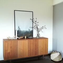 IKEA Stockholm サイドボード Ikea Stockholm Sideboard Mirror 3D - TurboSquid 1552271