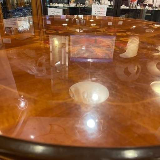 売約済み】 イタリア製 象嵌細工 ラウンドテーブル カフェ 売約済み】 イタリア製 象嵌細工 ラウンドテーブル カフェ