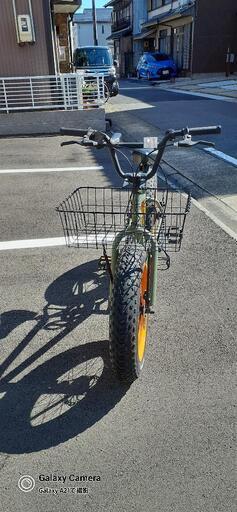 自転車 20BRONX-DD アーミーグリーン×オレンジリム BRONX ファット