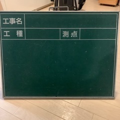 工事現場　黒板