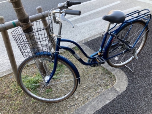 軽快車 ママチャリ オートライト 6段変速 取りに来てくださる方】オートライト/6段変速付きママチャリ