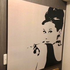オードリーヘップバーン IKEA 廃盤 キャンバスアート 壁掛け...