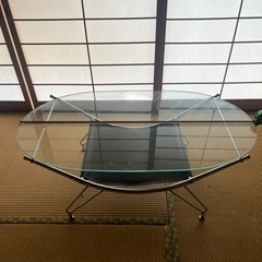 ガラステーブル　110×60