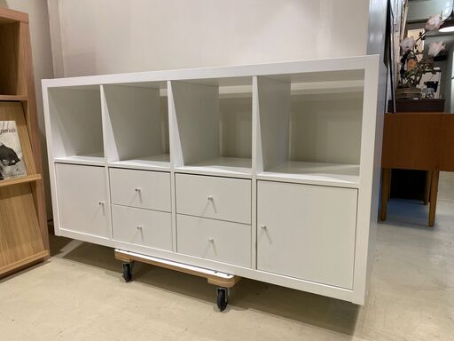 宇都宮でオシャレな家具を探すなら『オトワリバース！』IKEA イケア シェルフ フリーラック 本棚 ホワイト 中古品