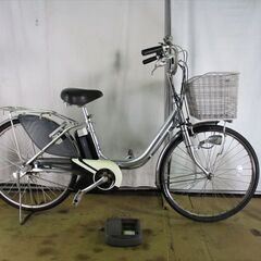 B749★整備済み　中古電動自転車★BS　アシスタ　シルバー　4...