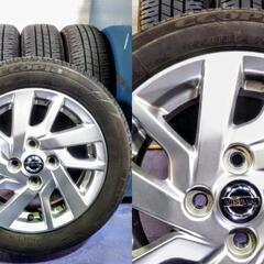 夏14インチ 日産純正 デイズ DAYZ 軽乗用車【富山】ニッサン純正 アルミ DAYZ純正 デイズ純正 155/65R14 ブリジストン 中古４本 14インチ EKワゴン