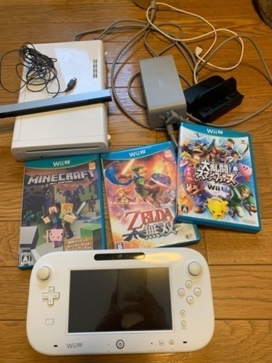 Wiiu本体とソフト マイクラスマブラゼルダ無双一式セット 中古 たこ 深井のおもちゃの中古あげます 譲ります ジモティーで不用品の処分