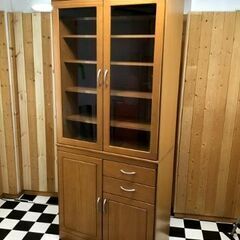 食器棚　キッチンボード　キッチン収納　幅84.5㎝　キッチンボード 