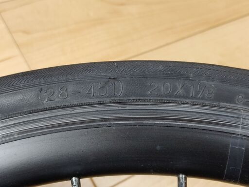 451ホイール前後セット　20インチ　8sスプロケ・クイック付き　ミニベロ用