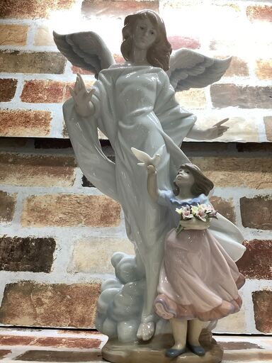 【希少】LLADRO/リアドロ　フュギュリン　ガーディアンエンジェル