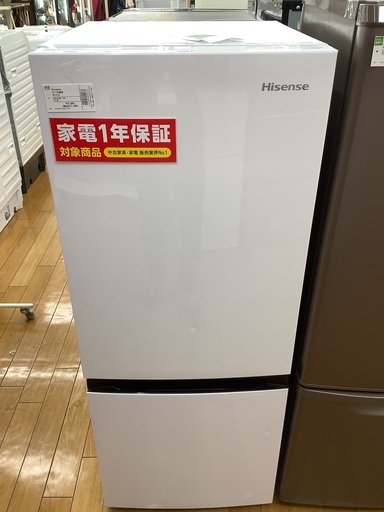 Hisense 2ドア冷蔵庫　HR-D15E 2021年製　154L 凹み有