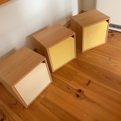 【ネット決済】キューブ型収納ボックス3個